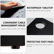 Load image into Gallery viewer, Modern L-Shaped Computer Desk with Shelves-Black