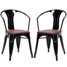 Load image into Gallery viewer, Set of 2 Tolix Style Armchair-Black