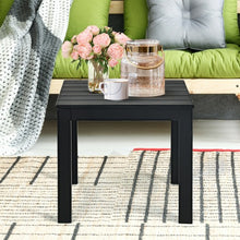 Load image into Gallery viewer, Wooden Square Patio Coffee Bistro Table-Black