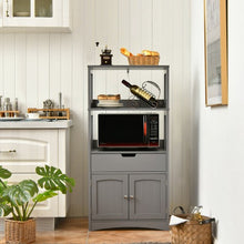 Load image into Gallery viewer, Bathroom Storage Cabinet with Drawer and Shelf Floor Cabinet-Gray