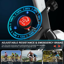 Load image into Gallery viewer, 30Lbs Magnetic Fixed Indoor Training Bicycle with Monitor for Gym and House