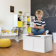 Load image into Gallery viewer, Wooden Toy Storage Chest Box