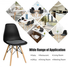 Load image into Gallery viewer, 2Pcs Dining Chair Mid Century Modern DSW Chair Furniture-Black
