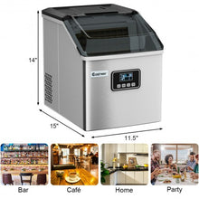 Load image into Gallery viewer, 48 Lbs Stainless Self-Clean Ice Maker with LCD Display