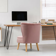 Load image into Gallery viewer, Armless Accent Chair Modern Velvet Leisure Chair-Pink