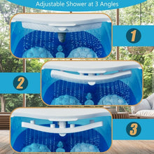 Load image into Gallery viewer, Portable Foot Spa Bath Motorized Massager with Shower-Blue and Withe