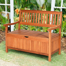 Load image into Gallery viewer, 42" Storage Deck Box Solid Wood Seating Container