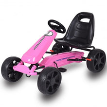 Load image into Gallery viewer, Outdoor Kids 4 Wheel Pedal Powered Riding Kart Car-Pink