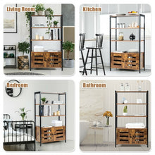 Load image into Gallery viewer, Industrial Storage Shelf w/2 Shutter Doors