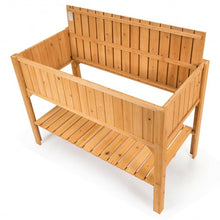Load image into Gallery viewer, Wooden Elevated Planter Box Shelf Suitable for Garden Use