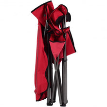 Load image into Gallery viewer, Portable Folding Beach Canopy Chair with Cup Holders-Red