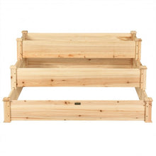 Load image into Gallery viewer, 3 Tier Elevated Wooden Vegetable Garden Bed