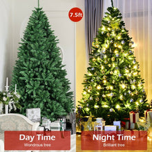 Load image into Gallery viewer, 7.5 Ft Hinged Artificial Christmas Tree with Solid Metal Stand