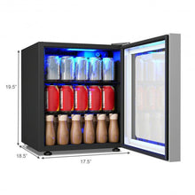 Load image into Gallery viewer, 60 Can Beverage Mini Refrigerator with Glass Door