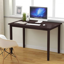 Load image into Gallery viewer, Modern Rectangle Dining Table with Wooden Legs