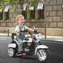 Load image into Gallery viewer, 6V 3 Wheel Kids Motorcycle-White