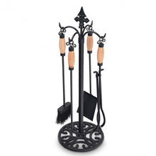 Load image into Gallery viewer, 5 Pieces Fireplace Iron Tools Set