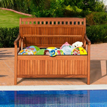Load image into Gallery viewer, 42" Storage Deck Box Solid Wood Seating Container