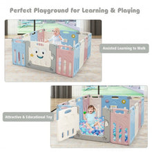 Load image into Gallery viewer, 14-Panel Foldable Baby Playpen Kids Activity Centre-Multicolor