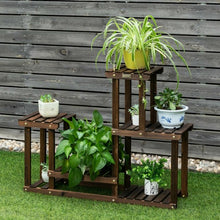 Load image into Gallery viewer, Solid Wood Plant Stand Multi Layer Plant Pot Holder