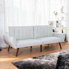 Load image into Gallery viewer, Sofa Futon Bed Sleeper Couch Convertible Mattress-Gray