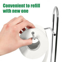 Load image into Gallery viewer, Free Standing Toilet Paper Roll Holder for Bathroom Storage