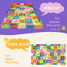 Load image into Gallery viewer, 125 Pieces Baby Foam Interlocking Play Mat with Fence Instruments Styles