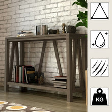 Load image into Gallery viewer, 52 Inch Long Console End Sofa Table-Brown