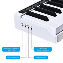 Load image into Gallery viewer, 88-Key Portable Electronic Piano with Handbag-White