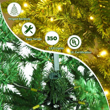 Load image into Gallery viewer, 7 ft PVC Hinged Pre-lit Artificial Fir Pencil Christmas Tree with 150 Warm White