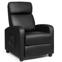 Load image into Gallery viewer, PU Leather Massage Recliner Chair with Footrest-Black