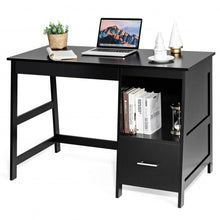 Load image into Gallery viewer, 47.5" Modern Home Computer Desk with 2 Storage Drawers-Black