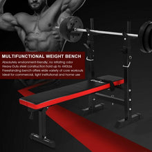 Load image into Gallery viewer, Adjustable Folding Weight Lifting Flat Incline Bench