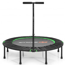Load image into Gallery viewer, 47" Folding Trampoline Fitness Exercise Rebound with Handle for Adults and Kids-Green