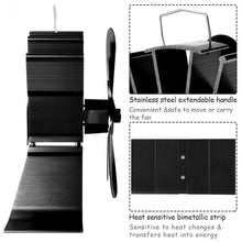 Load image into Gallery viewer, 5 Blades Fuel Saving Stove Fan