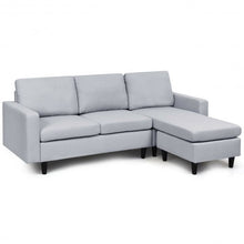 Load image into Gallery viewer, Convertible Sectional L-Shaped Couch with Reversible Chaise-Gray