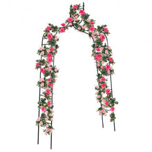 Load image into Gallery viewer, 8'4" x 4'7" Gothic Steel Rose Arch
