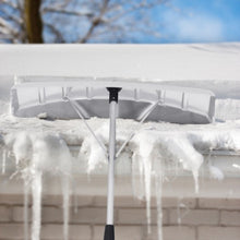 Load image into Gallery viewer, 21 ft Aluminum Large Poly Blade Telescoping Snow Roof Rake