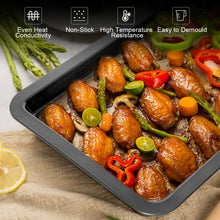 Load image into Gallery viewer, 10 Pcs Nonstick Bakeware Set Baking Roasting Cake Pans