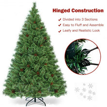 Load image into Gallery viewer, 6 ft Pre-Lit PVC Artificial Carolina Pine Tree with LED Lights