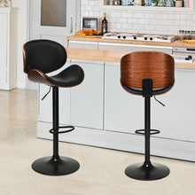 Load image into Gallery viewer, Set of 2 Bentwood Mid-Century Adjustable Swivel Barstool