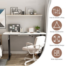 Load image into Gallery viewer, Hand Crank Sit to Stand Desk Frame Height Adjustable Standing Base-Black