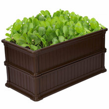 Load image into Gallery viewer, 2 PCS Raised Garden Rectangle Plant Box-Brown