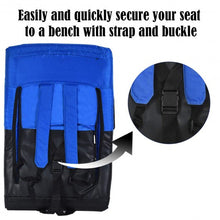 Load image into Gallery viewer, Stadium Seat Portable Chair with Backs and Padded Cushion-Navy