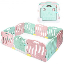 Load image into Gallery viewer, 10-Panel Kids Safety Activity Center -Pink