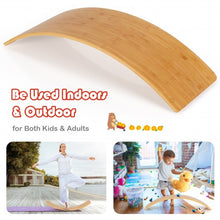 Load image into Gallery viewer, 35.5 Inch Wooden Wobble Balance Board for Toddler and Adult