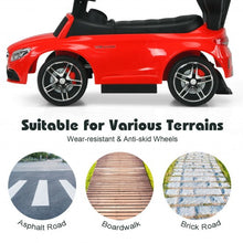 Load image into Gallery viewer, 3-in-1 Mercedes Benz Ride-on Toddler Sliding Car-Red