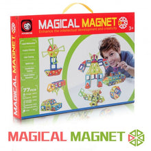 Load image into Gallery viewer, 77 Pcs Kids Magnetic Tiles Building Blocks Playboards