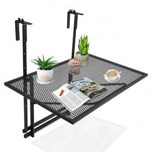 Load image into Gallery viewer, Railing Folding Table with 5-Level Adjustable Heights