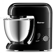 Load image into Gallery viewer, 4.3 Qt 550 W Tilt-Head Stainless Steel Bowl Electric Food Stand Mixer-Black